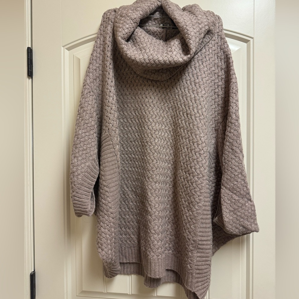Avenue cowl neck drop shoulder sweater
